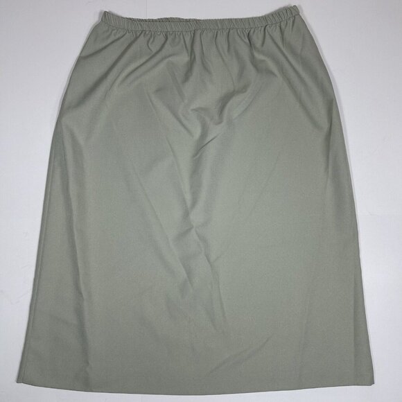 Vtg 80s Good Times Suit Size 16 2Pc Set Green Blazer Peplum Jacket & Skirt USA - Picture 8 of 10